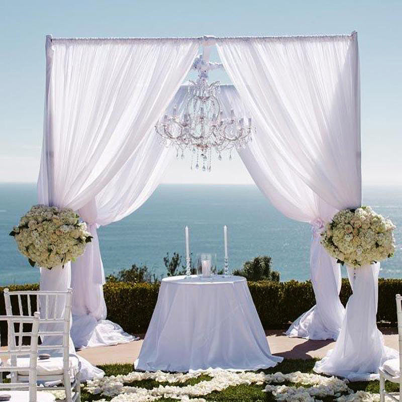 10ft | 4 Post DIY Photography Backdrop Stand, Wedding Arch Canopy Tent#whtbkgd