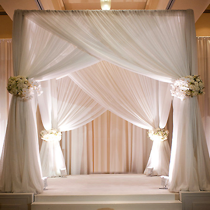 10ft | 4 Post DIY Photography Backdrop Stand, Wedding Arch Canopy Tent#whtbkgd