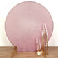 7.5ft Rose Gold Metallic Shimmer Tinsel Spandex Round Backdrop, 2-Sided Wedding Arch Cover