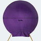 7.5ft Purple Metallic Shimmer Tinsel Spandex Round Backdrop, 2-Sided Wedding Arch Cover