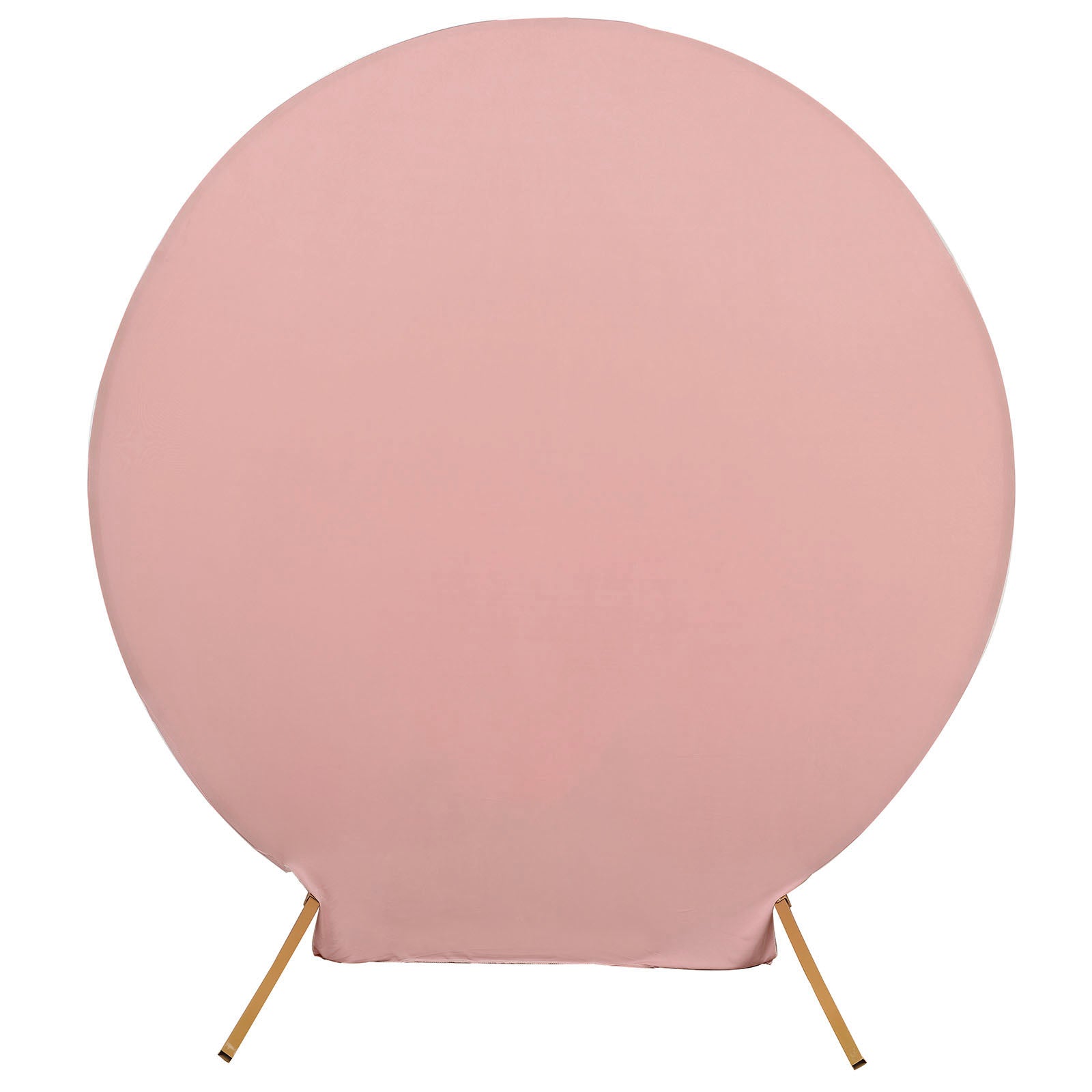 2 Sided Round Spandex 7.5 Feet Matte Dusty Rose Wedding Stand Cover