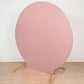 Spandex 2 Sided Round Matte Dusty Rose 7.5 Feet Wedding Stand Cover