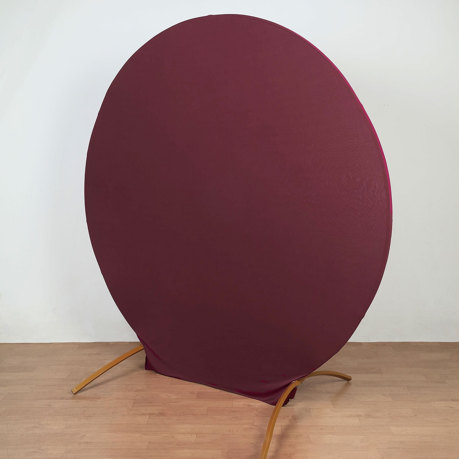 Spandex Round Matte Burgundy 7.5 Feet Wedding Stand Cover