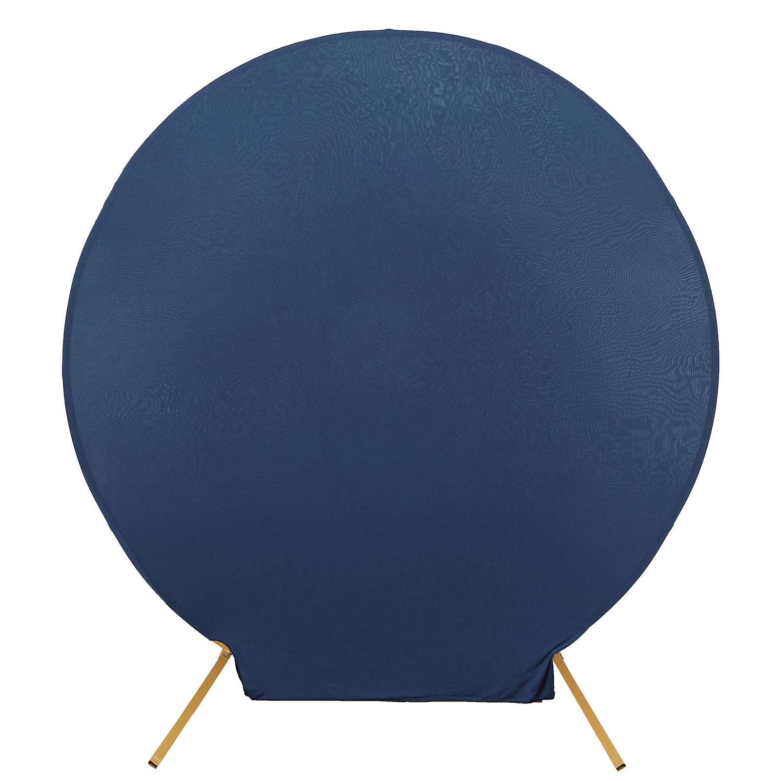 Round Spandex 7.5 Feet Matte Navy Blue Wedding Stand Cover