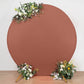 7.5ft Terracotta (Rust) Round Spandex Fit Wedding Backdrop Stand Cover