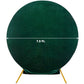 7.5ft Hunter Emerald Green Velvet Round Wedding Arch Cover