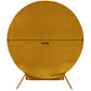 7.5ft metallic gold soft velvet fitted round wedding arch cover