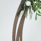 Rustic Wooden Round Backdrop Stand For Wedding 8 Ft Neutral Brown