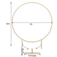 Gold Circle 6.5 Feet Arch For Weddings
