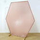 8ftx7ft Blush/Rose Gold Sparkle Sequin Hexagon Wedding Arch Cover, Shiny Backdrop Stand Cover