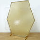 8ftx7ft Champagne Sparkle Sequin Hexagon Wedding Arch Cover, Shiny Shimmer Backdrop Stand Cover