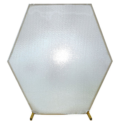 Elevate Your Decor with the Metallic Silver Sequin Backdrop