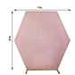 Rose gold metallic shimmer hexagon backdrop for weddings.