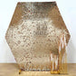 Gold sequin hexagon wedding arch cover for a glamorous event backdrop.