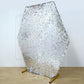 Silver sequin hexagon wedding arch cover for event decor.