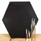 8ftx7ft Black 2-Sided Spandex Fit Hexagon Wedding Arch Backdrop Cover