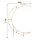 7.5 Feet Gold Metal Crescent Moon Curved Arch Frame