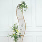 7ft Gold Metal Lattice Grid Design Wavy Flower Frame Backdrop Stand