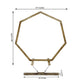7ft Wooden Wedding Arch, Heptagonal Rustic Photography Backdrop Stand
