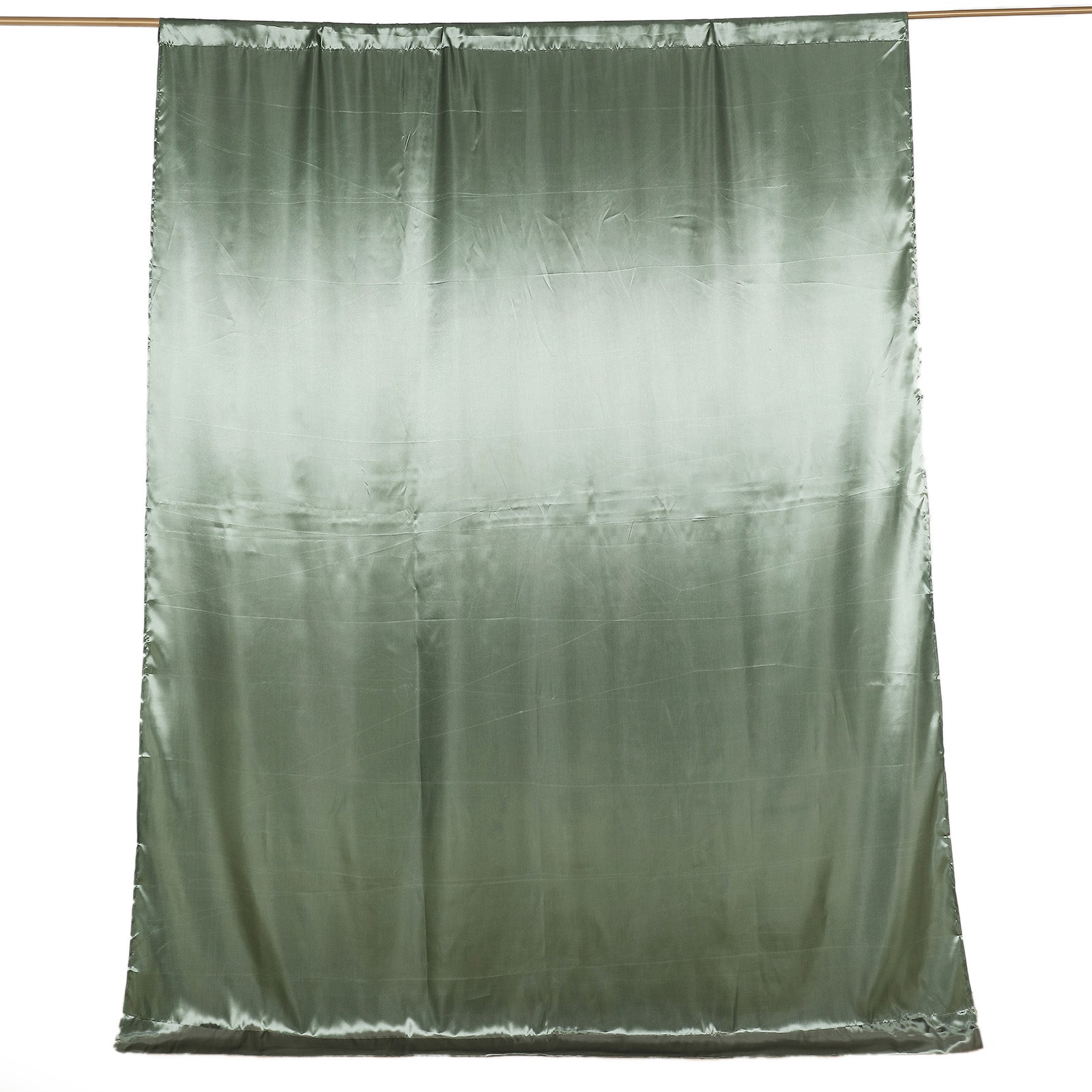 8ftx10ft Dusty Sage Green Satin Event Curtain Drapes