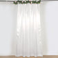 Ivory satin event curtain drapes, perfect for backdrops and celebrations.