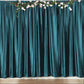 Peacock Teal Crushed Velvet Backdrop Curtain – 8ft x 8ft Event Drape with Rod Pocket, Privacy Panel for Photo Booths & Events
