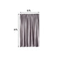 Premium 8 Feet Charcoal Gray Velvet Material Curtain Panel for Backdrop Stands