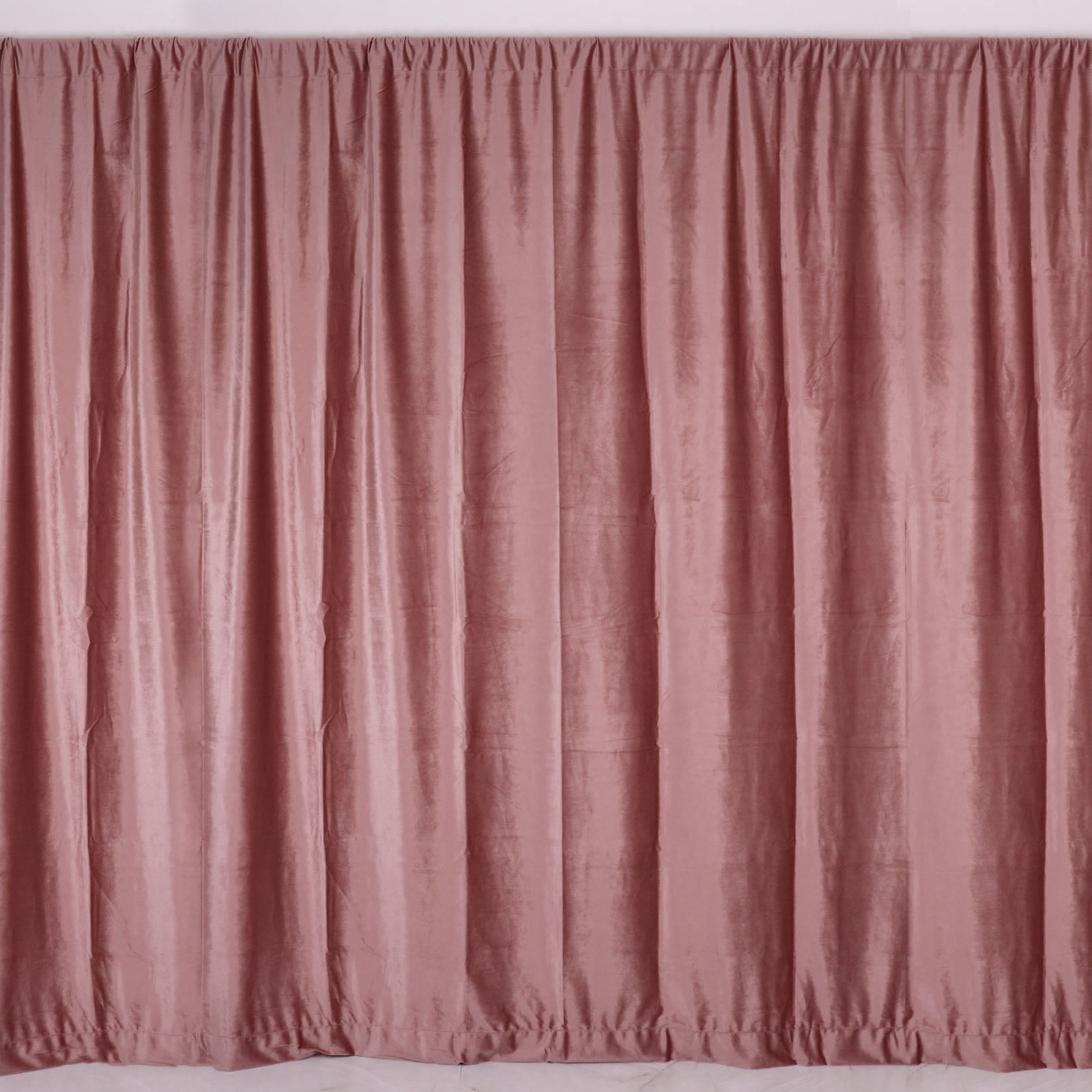 Dusty Rose Velvet Premium Backdrop Curtain Panel Privacy Drape 8 Feet