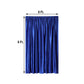 8 Feet Velvet Backdrop Stand Curtain Panel In Royal Blue
