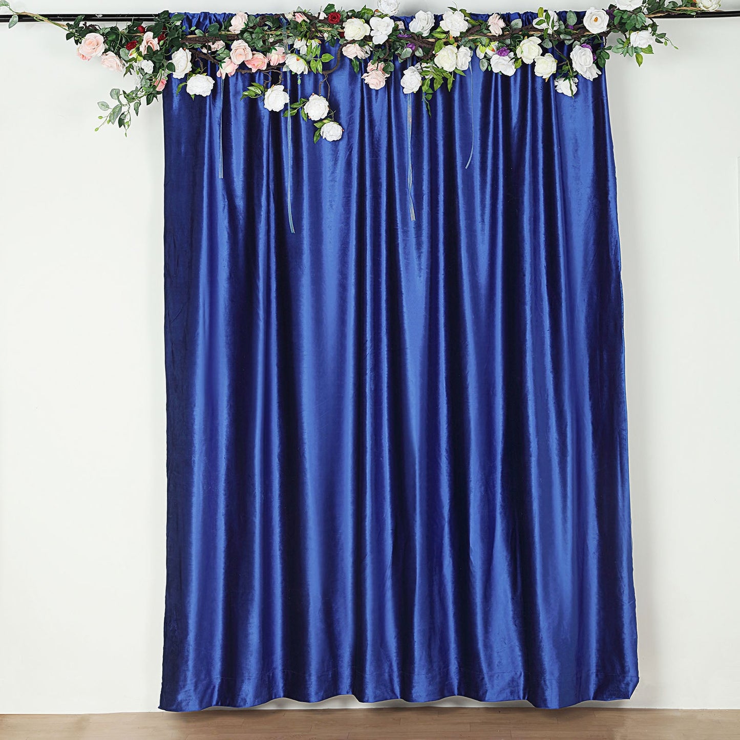 Backdrop Stand Drape In Royal Blue Velvet 8 Feet