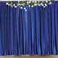 Royal Blue Crushed Velvet Backdrop Curtain – 8ft x 8ft Event Drape with Rod Pocket, Privacy Panel for Photo Booths & Events