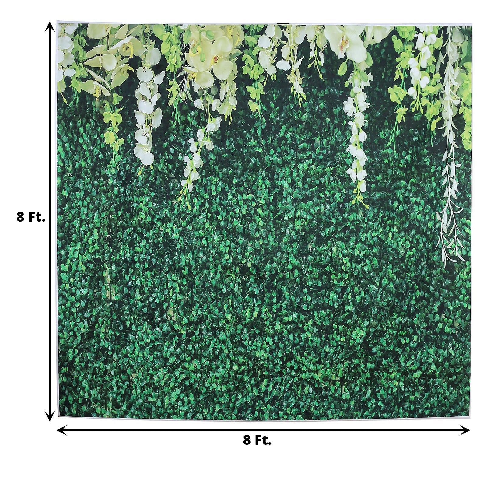 8ftx8ft Greenery Grass and Vines Print Vinyl Photography Booth Backdrop
