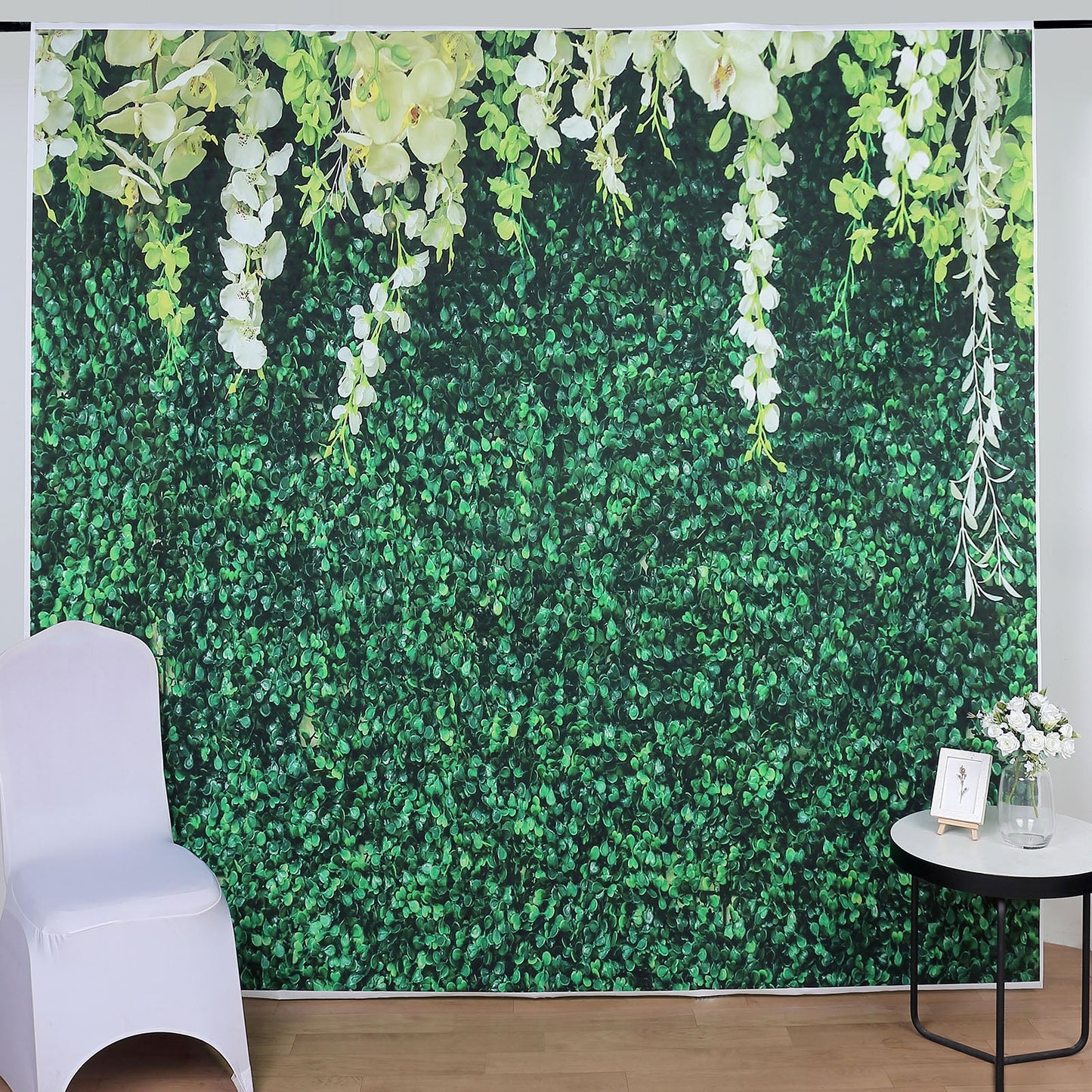 8ftx8ft Greenery Grass and Vines Print Vinyl Photography Booth Backdrop