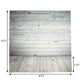 Distressed Wood Vinyl Backdrop 8 ft x 8 ft With White And Gray Panels