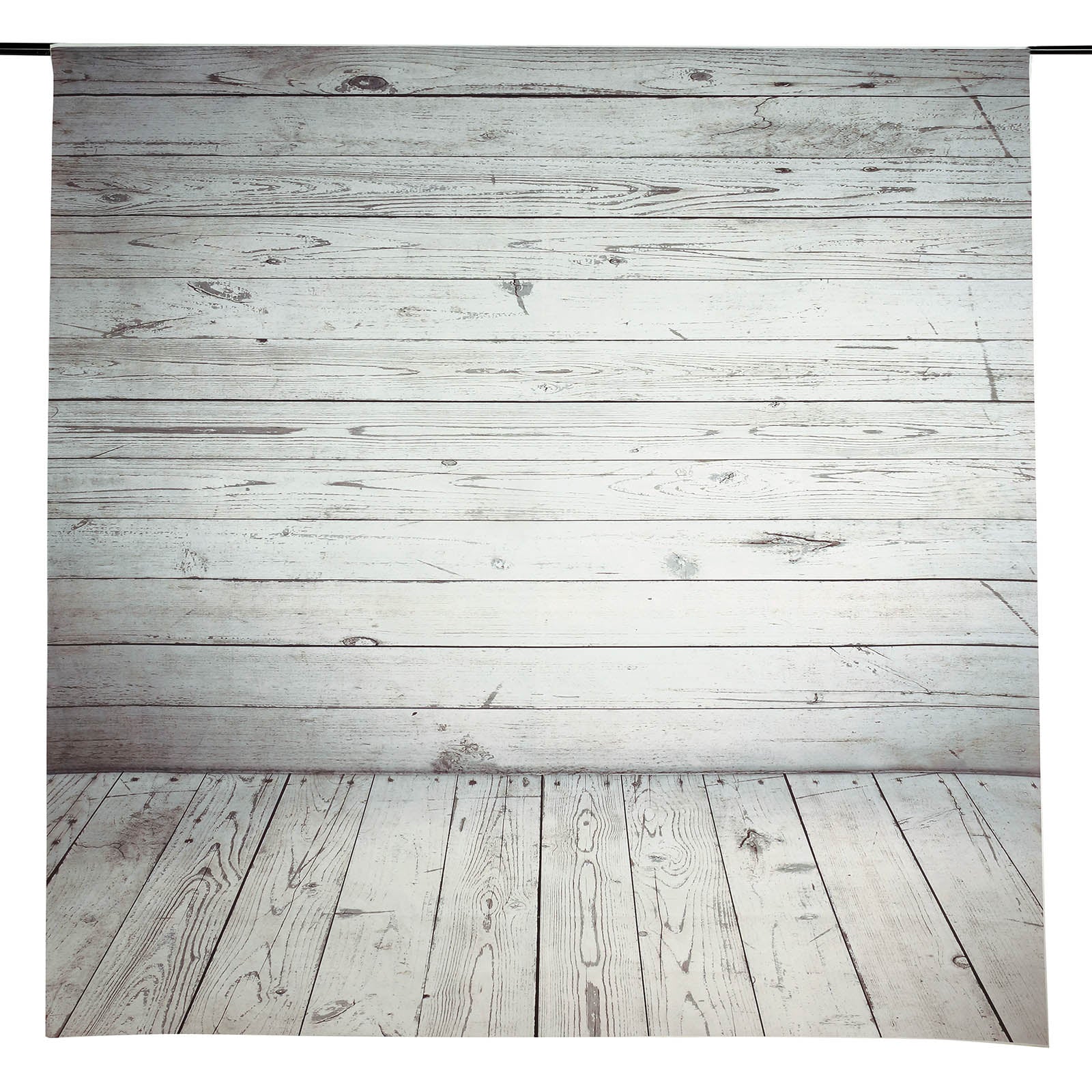 8 ft x 8 ft Vinyl Photography Background In White and Gray With Distressed Wood Panels#whtbkgd