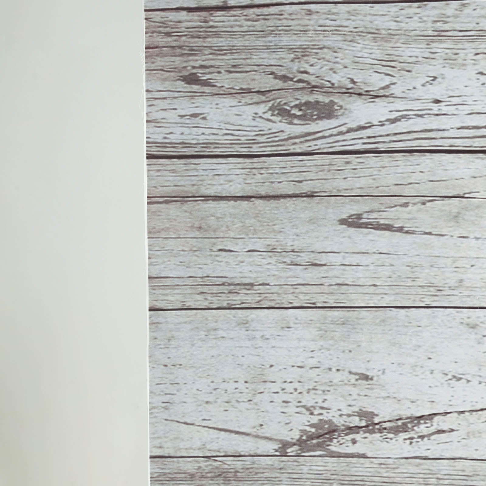 Gray And White Distressed Wood Vinyl Photography Backdrop 8 ft x 8 Ft