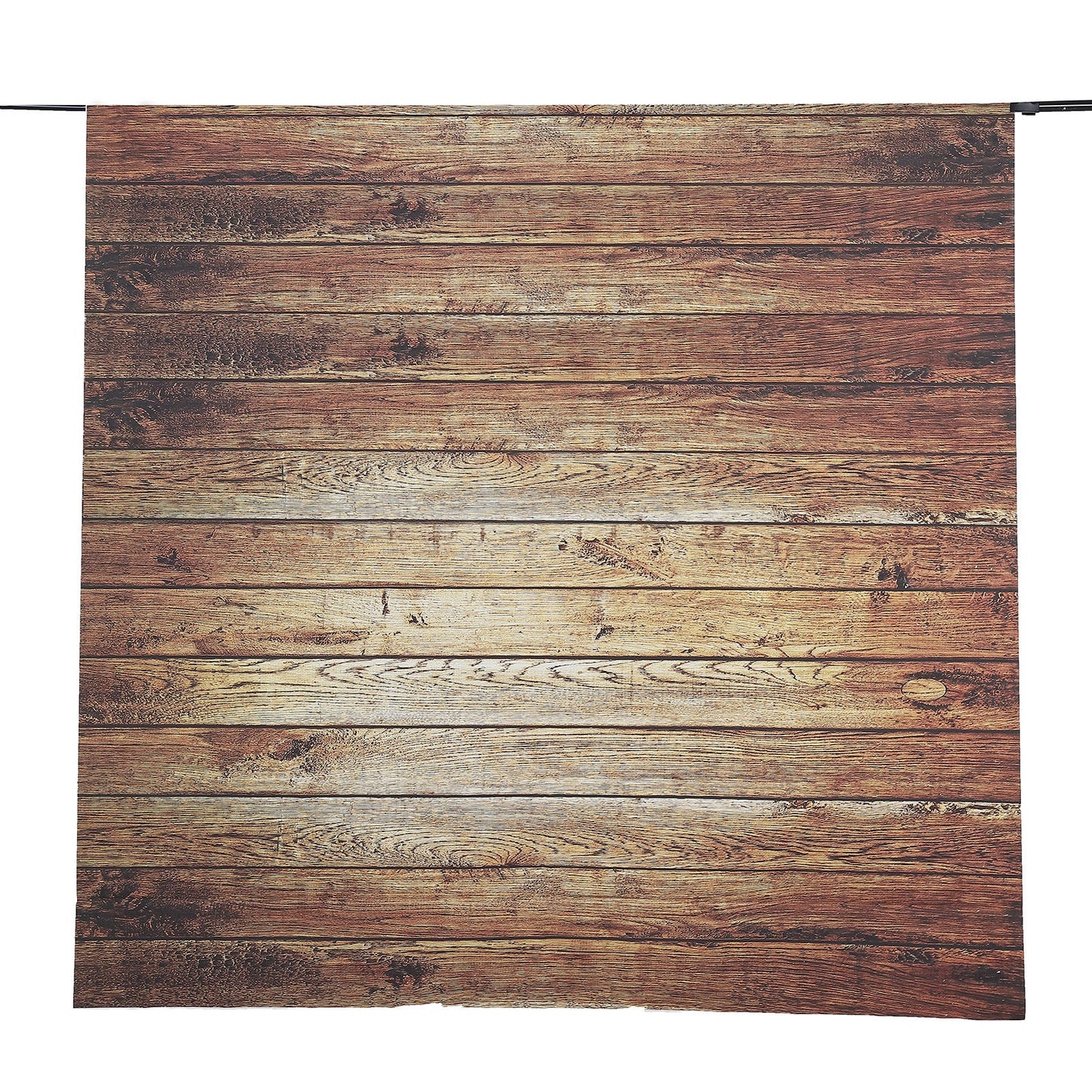 Vintage brown wood panel vinyl backdrop for photography and parties.