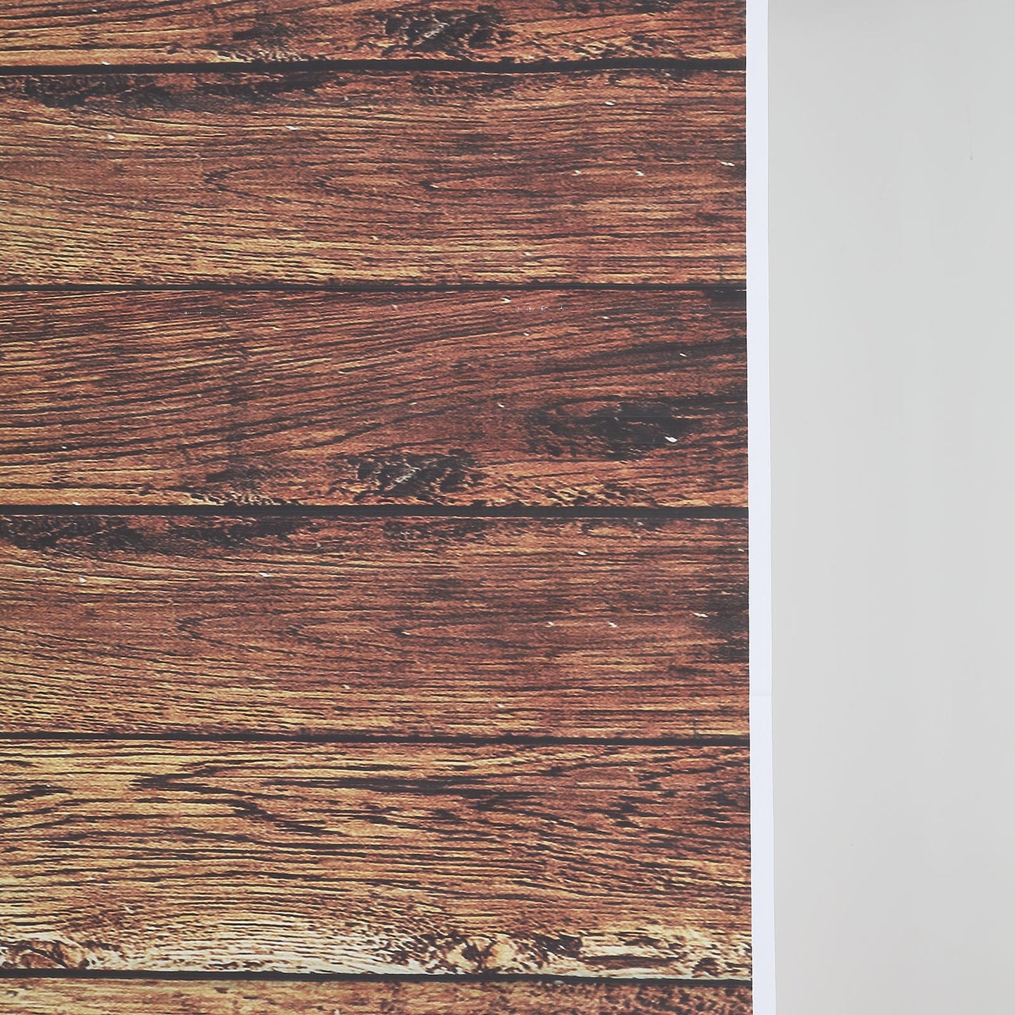 Vintage brown wood panel vinyl photography backdrop.