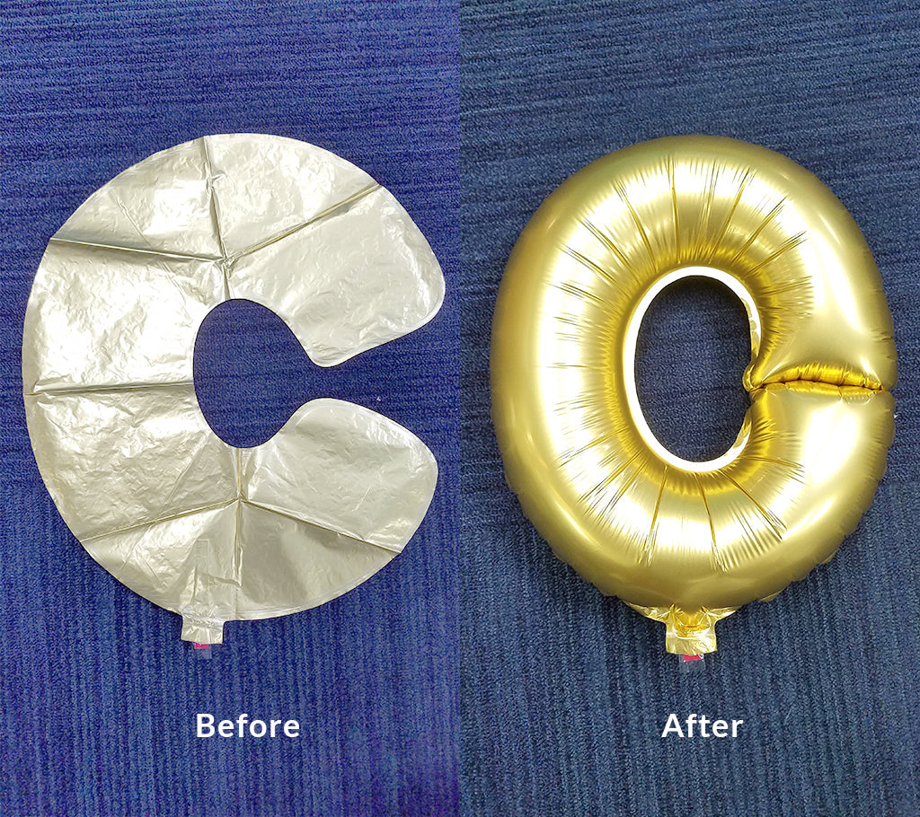 40 Inch Mylar Foil 0-9 Number Air And Helium Balloons In Gold Metallic