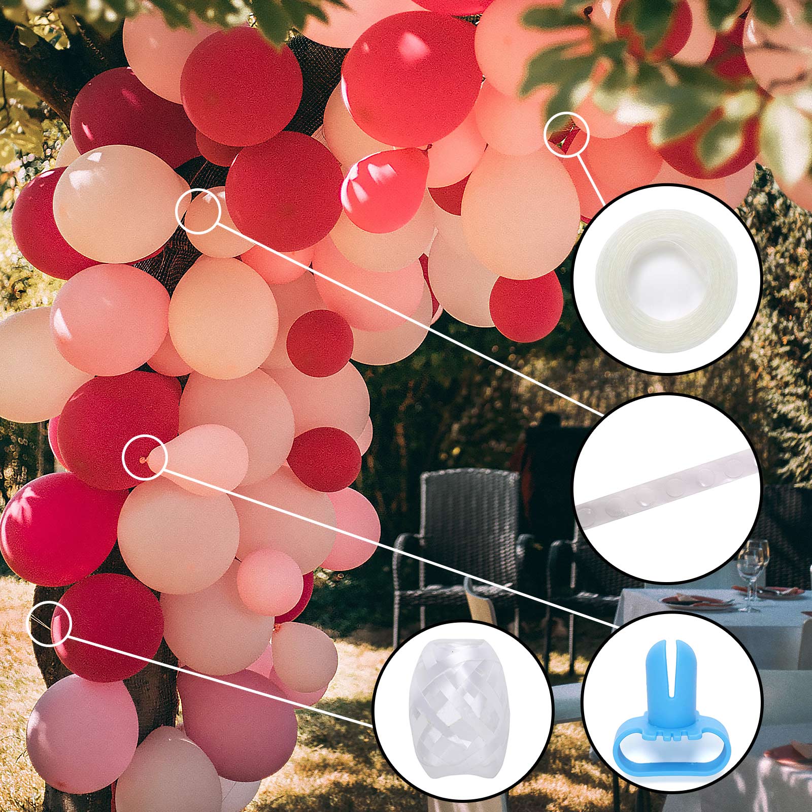 Set Of 4 Balloon Arch Garland Kit 