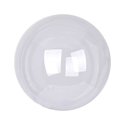 Clear transparent PVC bubble balloon, 16 inches, perfect for helium or air.