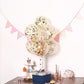 12" Clear/Gold Confetti Balloons for Parties and Celebrations