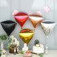 16" shiny gold 4D diamond self-sealing foil balloon, reusable and decorative.