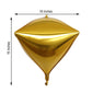 16" shiny gold 4D diamond self-sealing reusable foil balloon.