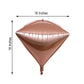 Rose gold 16" 4D diamond foil balloon, self-sealing and reusable.