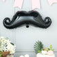 31" Black Mustache Shaped Mylar Balloon for parties