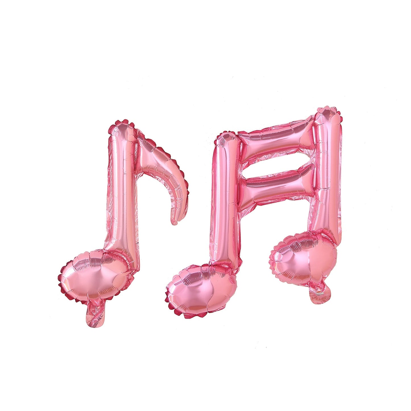 Rose gold music note mylar foil balloons, 6 pack.