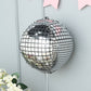 15" Mirrored Silver Disco Ball Mylar Balloon for festive celebrations.