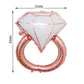 26" Rose Gold Diamond Ring Mylar Balloon