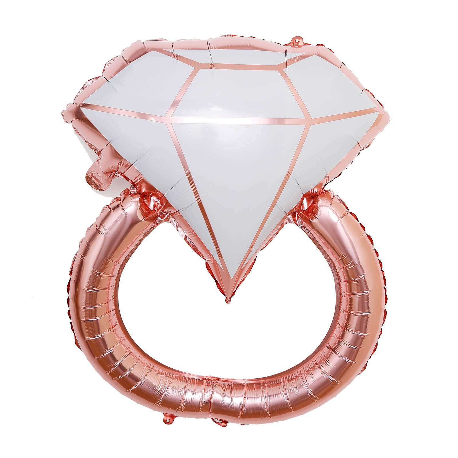 26" Rose Gold Diamond Ring Mylar Balloon